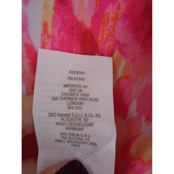 Susan Graver Pink Liquid Knit Asymmetric Hem Top Blouse Plus Size 1X - Picture 12 of 12